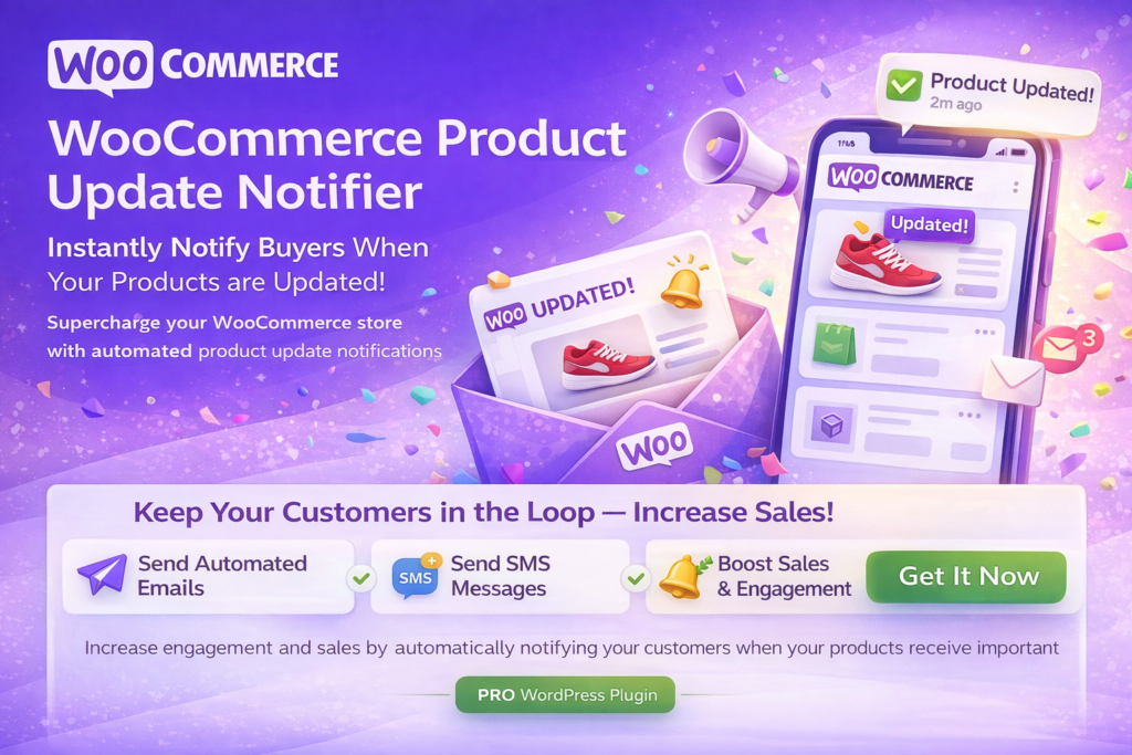 WooCommerce Product Update Notifier
