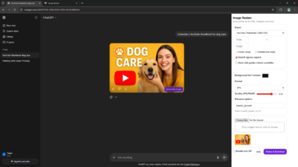 Image Resizer for ChatGPT